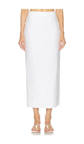 Linen Maxi Skirt in White. - size M (also in L, XL, XXS) - Helsa - Modalova
