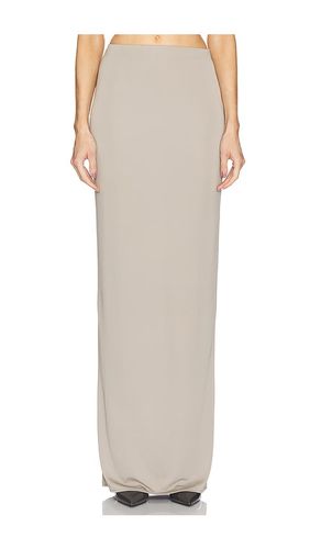 Matte Jersey Slim Skirt in Grey. - size L (also in M, S, XL, XXS) - Helsa - Modalova