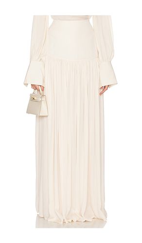 Diaphanous Maxi Skirt in Cream. - size L (also in M, XS, XXS) - Helsa - Modalova