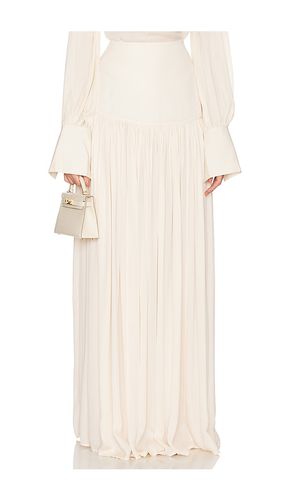 Diaphanous Maxi Skirt in Cream. - size M (also in XS, XXS) - Helsa - Modalova