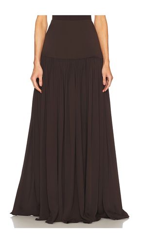 Diaphanous Maxi Skirt in Brown. - size L (also in M, S, XL, XS, XXS) - Helsa - Modalova