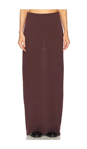 Palmer Knit Skirt in Brown. - size L (also in M, XL, XXS) - Helsa - Modalova