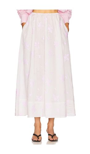 Midday Skirt in Cherry Blossom Embroidery in . - size L (also in M, S, XL, XS, XXS) - Helsa - Modalova