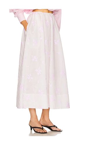 ROCK MIDDAY SKIRT IN CHERRY BLOSSOM EMBROIDERY in . Größe L. Also in XL - Helsa - Modalova