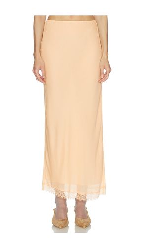 Viscose Satin Slip Skirt With Lace in . Size L. Also in M, S, XS - Helsa - Modalova