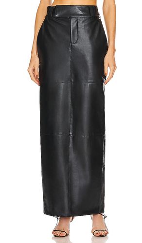 Waterbased Faux Leather Midi Skirt in . - size L (also in M, S, XL, XS) - Helsa - Modalova