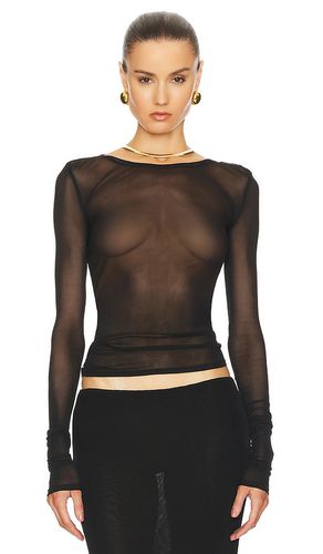 Camiseta mesh long sleeve en color talla M en - Black. Talla M (también en L, S) - Helsa - Modalova