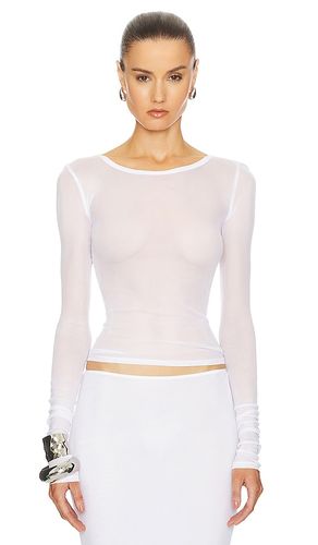 Mesh Long Sleeve Tee in . Taglia S - Helsa - Modalova