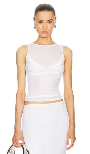 Sheer Knit Draped Top in . Taglia L, S, XXS - Helsa - Modalova