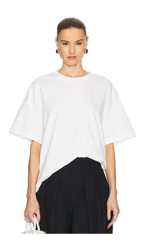 The Boxy Tee in Thick Jersey in White. - size L (also in M, S) - Helsa - Modalova