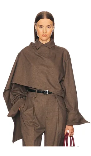 The Left Bank Layered Shirt in Brown. - size XS (also in S, M, L) - Helsa - Modalova