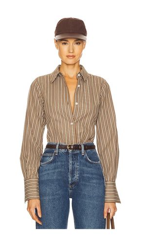 Pinstripe Poplin Fitted Shirt in . - size L (also in M, S, XL, XS, XXS) - Helsa - Modalova