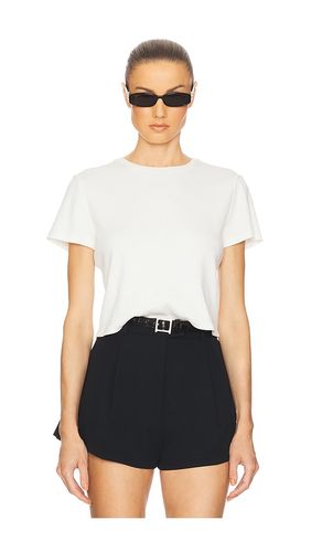 The Rib Baby Tee in White. - size L (also in M, S, XL, XXS) - Helsa - Modalova