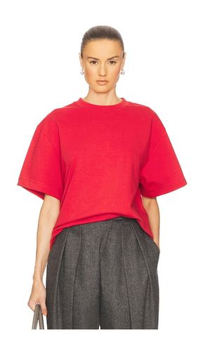 The Boxy Tee in Thick Jersey in Red. - size L (also in M, S, XS, XXS) - Helsa - Modalova