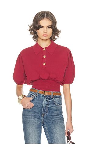 Hildie Polo in Burgundy. - size L (also in M, S, XL) - Helsa - Modalova
