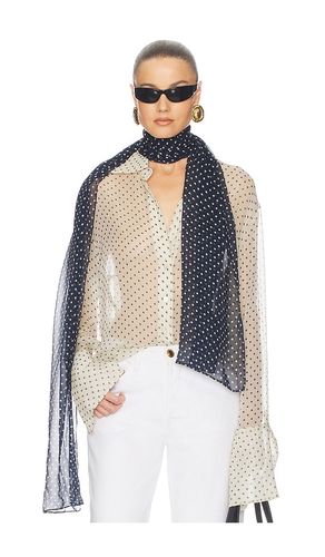 The Relaxed Shirt in Silk Chiffon in . Size L. Also in M, S, XS - Helsa - Modalova
