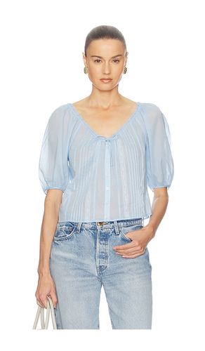 Voile Peasant Blouse in Blue. - size M (also in S, XS, XXS) - Helsa - Modalova