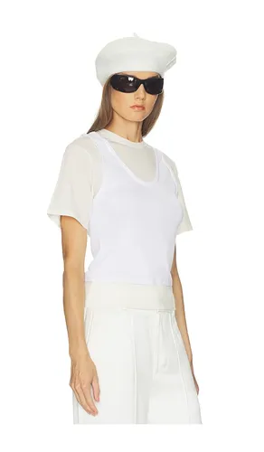 Pillar Layered Knit Tee in . - size XXS (also in XS, S, M, L, XL) - Helsa - Modalova