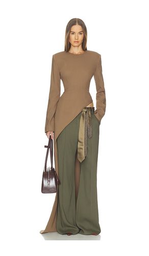 Wool Blend Asymmetrical Tunic in . Taglia S. Also in M, XS - Helsa - Modalova