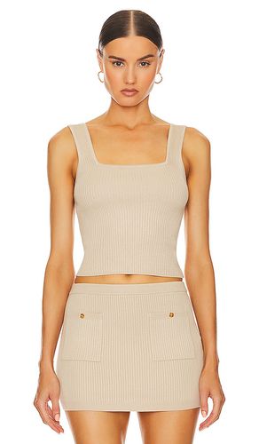 Halden Square Neck Tank in Neutral. - size L (also in M, XL) - Helsa - Modalova