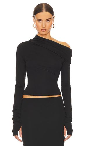 Matte Jersey Drape Shoulder Top in . - size M (also in S) - Helsa - Modalova