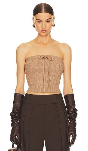 Taiki Cable Tube Top in Brown. - size M (also in L, S, XL, XS) - Helsa - Modalova