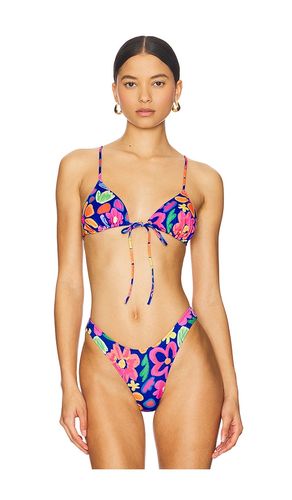 Triangle Front Tie Bikini Top in Purple. - size M (also in S) - Heavy Manners - Modalova