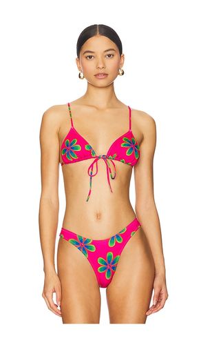 Triangle Front Tie Bikini Top in Red. - size L (also in M, XS) - Heavy Manners - Modalova