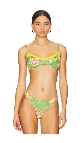 Ruffled Up Underwire Bikini Top in Green. - size L (also in M, S, XL, XS) - Heavy Manners - Modalova