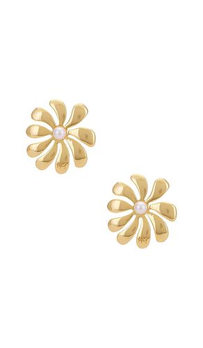 Floral Earrings in Metallic - Heaven Mayhem - Modalova