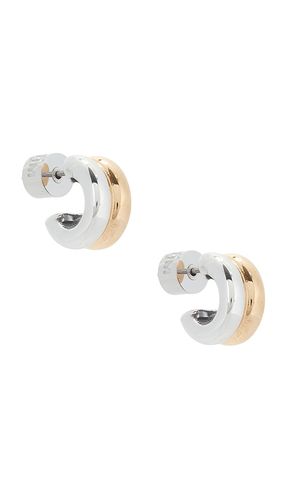 Wes Hoops Earrings in Metallic - Heaven Mayhem - Modalova