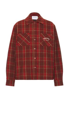 Heavyweight Plaid Overshirt in Red. - size L (also in M, S) - House of Sunny - Modalova