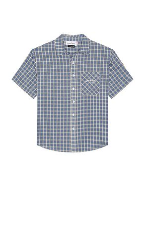 Grandad Check Button Down Shirt in Blue. - size M (also in S) - House of Sunny - Modalova