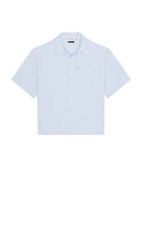 Seersucker Box Fit Shirt in Baby Blue. - size L (also in M, S, XL/1X) - House of Sunny - Modalova