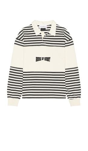 Stripe Power Logo Polo in Cream. - size L (also in M, S) - House of Sunny - Modalova