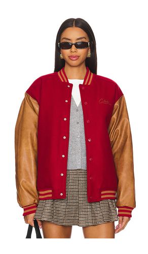 The Club Varsity Bomber in Red. - size L (also in M, S, XL/1X, XS) - House of Sunny - Modalova