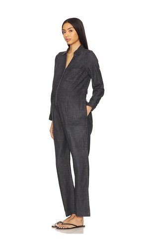 The Everyday Nursing Denim Jumpsuit in Black. - size 0/XS (also in 1/S, 2/M, 3/L, 4/XL) - HATCH - Modalova