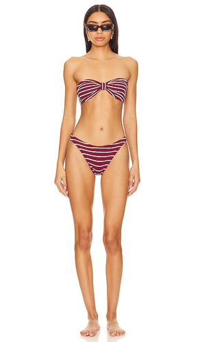 Hunza G Jean Bikini Set in Wine - Hunza G - Modalova