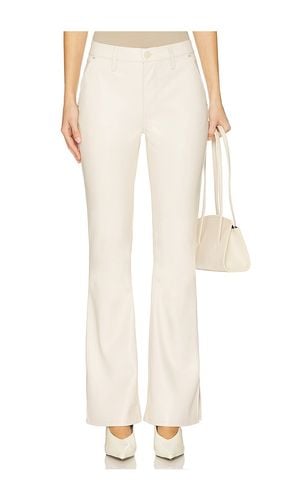 Barbara High Rise Bootcut Faux Leather Trouser in Ivory. - size 23 (also in 24, 25, 26, 27, 28, 29, 30, 31, 32, 33, 34) - Hudson Jeans - Modalova