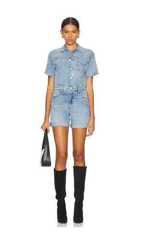 Short Sleeve Romper in Blue. - size 24 (also in 25, 26, 27, 28, 29, 30, 31, 32) - Hudson Jeans - Modalova