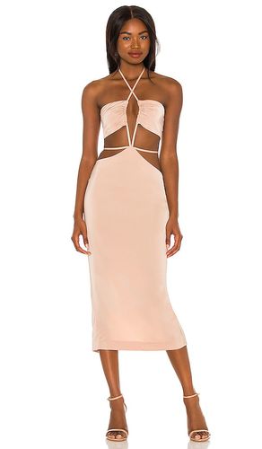 Enza Midi Dress in Nude. - size L (also in M, XL) - h:ours - Modalova