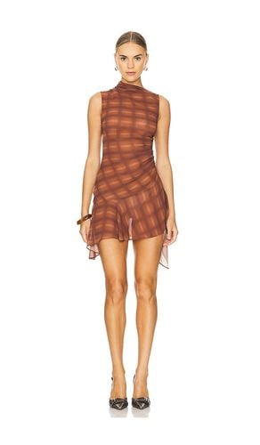 Amari Mini Dress in Brown. - size L (also in M, S, XS) - h:ours - Modalova