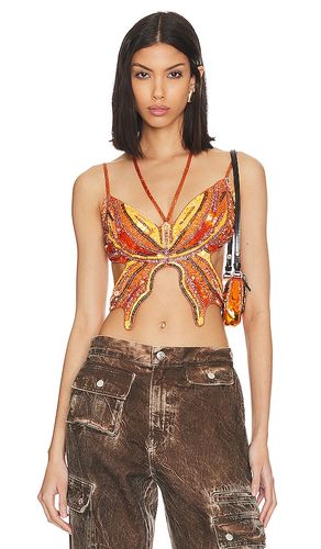 Carola embellished top en color naranja talla M en & - . Talla M (también en L, S, XS) - h:ours - Modalova