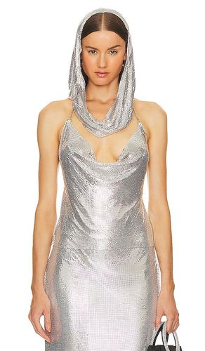 X bridget chainmail hoodie top en color metálico talla L en - Metallic Silver. Talla L (también en M, S, XL, XS, XXS) - h:ours - Modalova