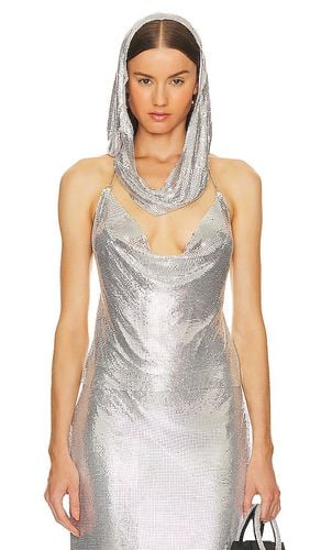 X Bridget Chainmail Hoodie Top in Metallic . - size L (also in M, S, XS) - h:ours - Modalova