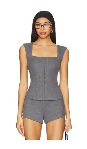 Delanie top en color gris talla L en - Grey. Talla L (también en M, S, XL, XS, XXS) - h:ours - Modalova