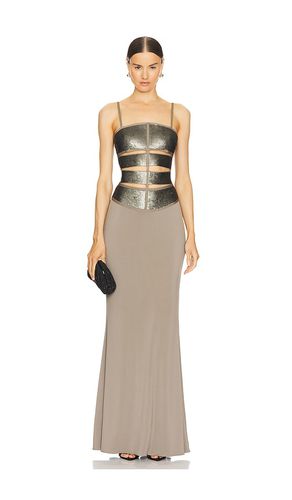 The Nova Gown in Olive. - size M (also in S) - Herve Leger - Modalova