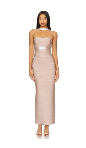 Sequin Bruna Gown in Nude. - size M (also in S) - Herve Leger - Modalova