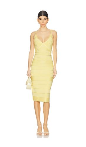 The Rowan Dress in Yellow. - size L (also in M) - Herve Leger - Modalova