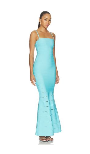The Elora Gown in Blue. - size L (also in S) - Herve Leger - Modalova